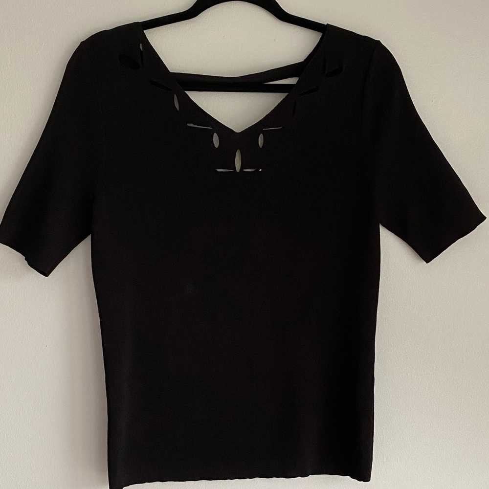 Chico’s black long sleeve top